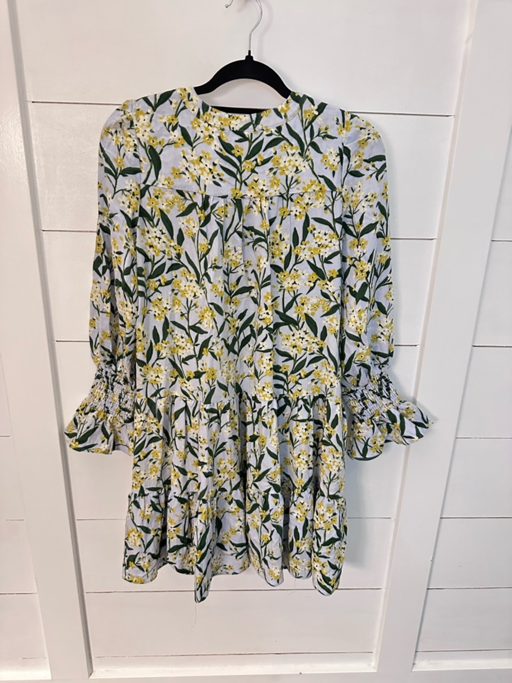 TUCKERNUCK POMANDER PLACE M Palmetto Garden kenzo smocked wrist midi dress boho - Picture 3 of 15